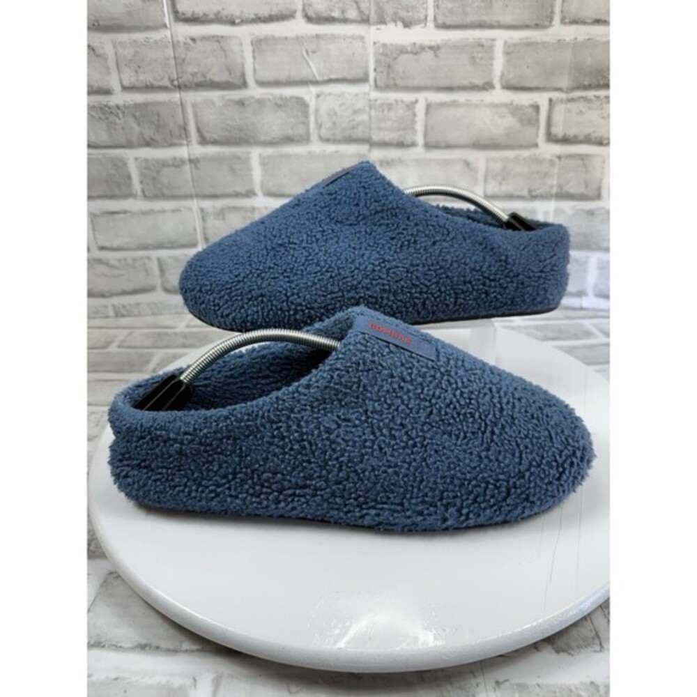 Bombas Men’s Size 13 The Sunday Slipper Blue Sherpa Warm and Cozy